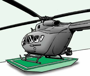 If you put your Lakota on a heliporter…​